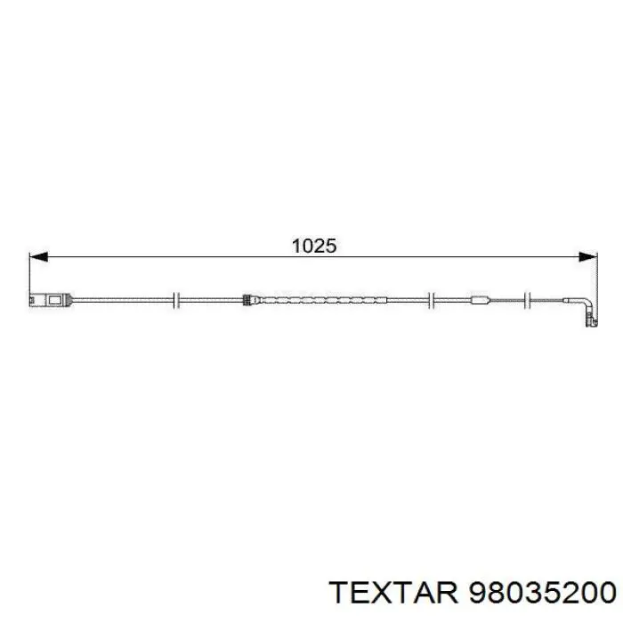 Датчик зносу гальмівних колодок, задній Textar 98035200 ціна, від 9.91 USD