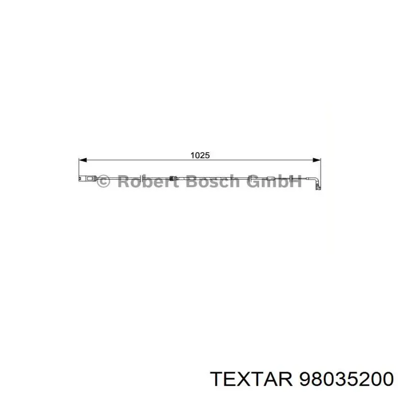 Купити 98035200 Textar Датчик зносу гальмівних колодок, задній