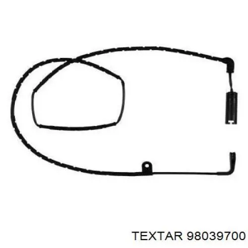 98039700 Textar датчик зносу гальмівних колодок, передній