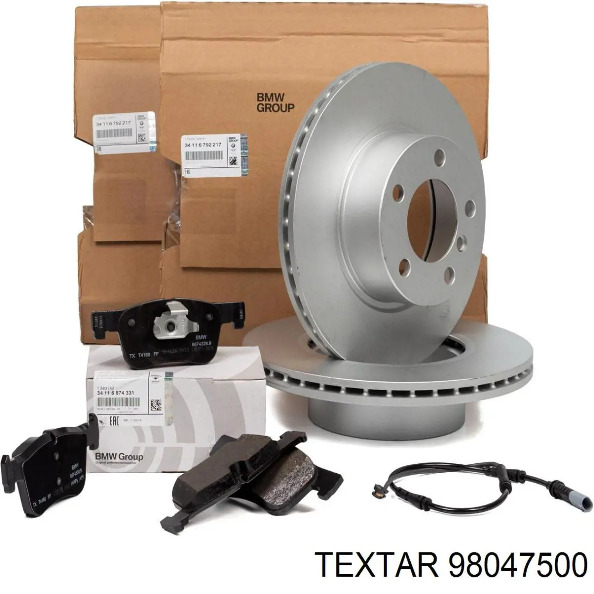 98047500 Textar Датчик зносу гальмівних колодок