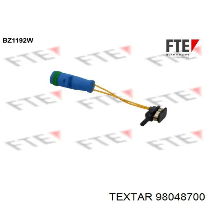 Сигналізатор знос гальмівних колодок Textar 98048700 ціна, від 4.26 USD