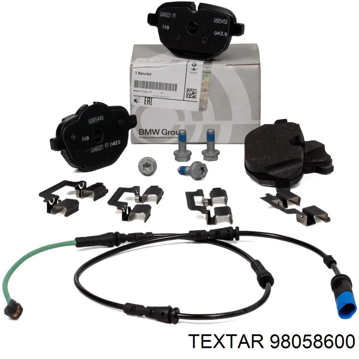 Датчик зносу гальмівних колодок, задній Textar 98058600 ціна, від 13.61 USD