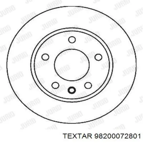 Диск гальмівний передній 98200072801 Textar