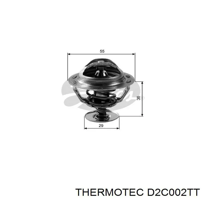 Купити D2C002TT Thermotec Термостат в корпусі