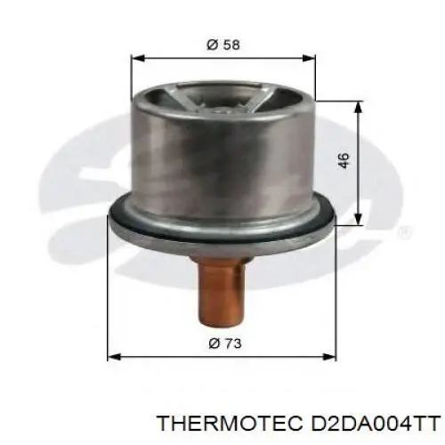 Термостат в зборі Thermotec D2DA004TT