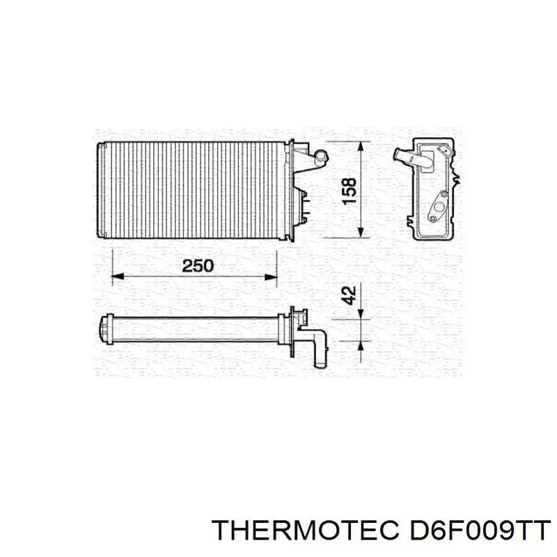 Радіатор пічки 60779470 Fiat/Alfa/Lancia
