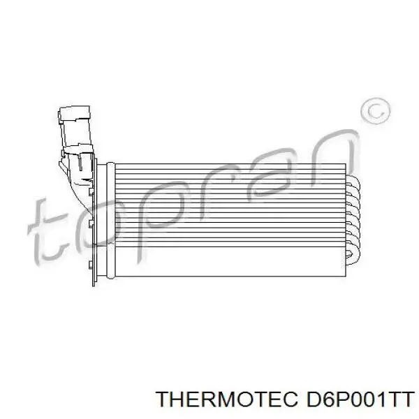 Радіатор пічки (обігрівача) Thermotec D6P001TT ціна, від 17.46 USD