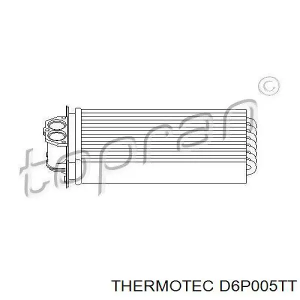 D6P005TT Thermotec радіатор пічки (обігрівача)