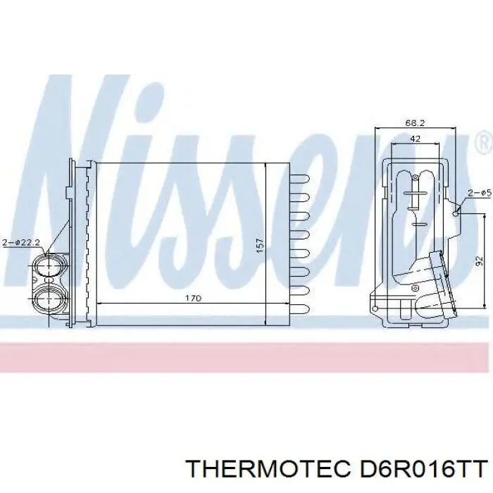 Купити D6R016TT Thermotec Теплообмінник