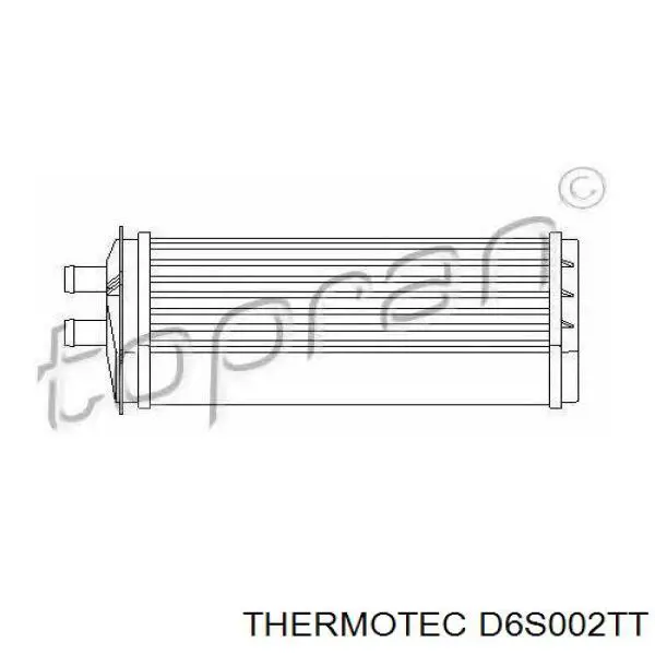 Радіатор пічки (обігрівача) Thermotec D6S002TT ціна, від 28.95 USD