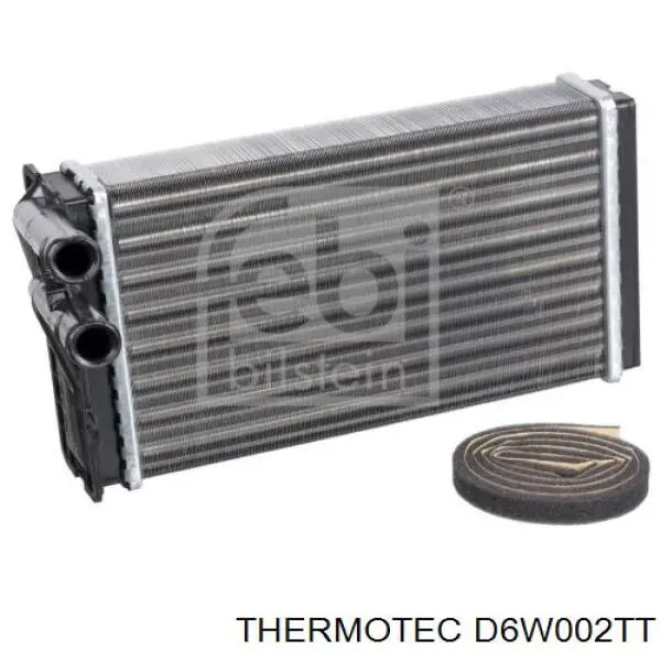 D6W002TT Thermotec Радіатор опалювача салону