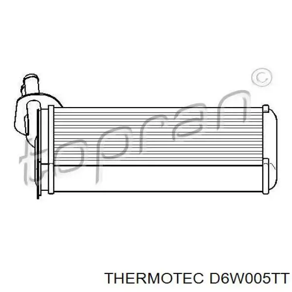 Радіатор пічки (обігрівача) Thermotec D6W005TT ціна, від 19.03 USD