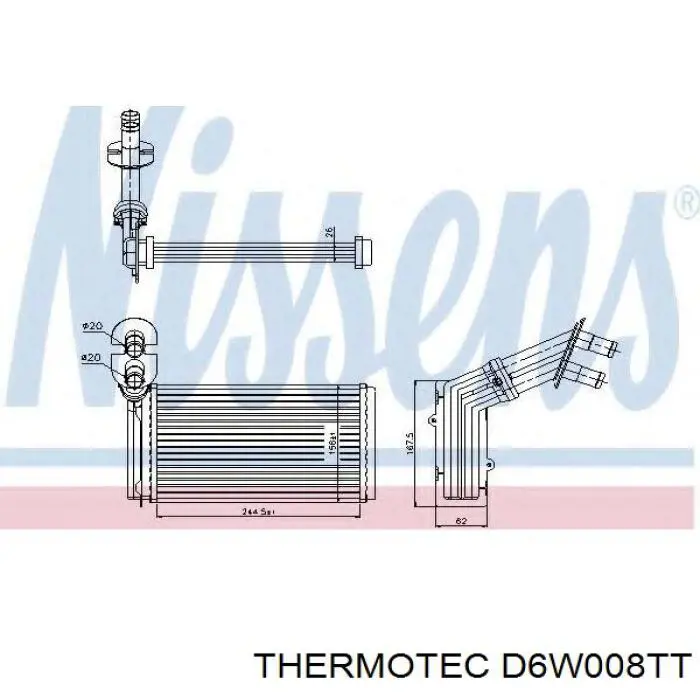 Купити D6W008TT Thermotec Теплообмінник