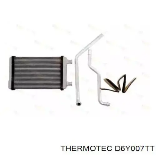 D6Y007TT Thermotec радіатор пічки (обігрівача)