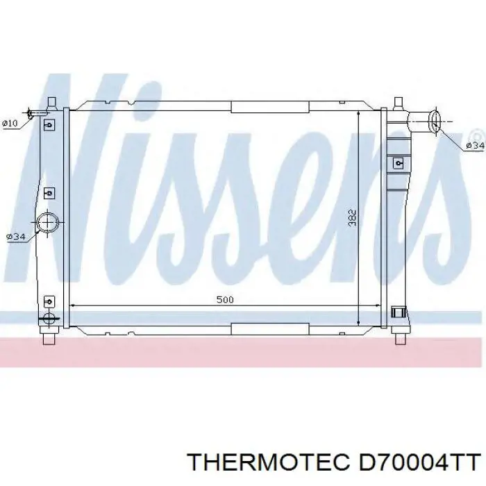 Радіатор основний Thermotec D70004TT ціна, від 47.27 USD