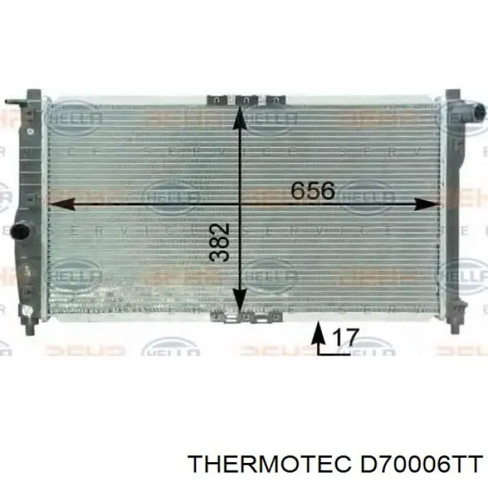 Радіатор основний Thermotec D70006TT ціна, від 61.99 USD