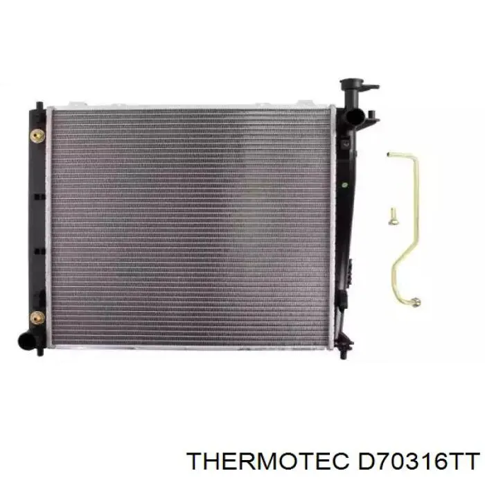 Радіатор охолодження двигуна D70316TT Thermotec