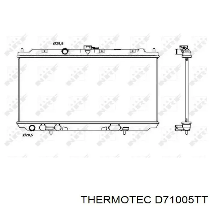 Радіатор основний Thermotec D71005TT ціна, від 84.95 USD