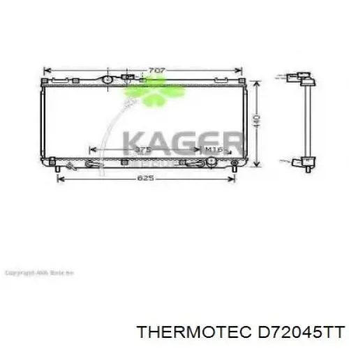 Радіатор основний Thermotec D72045TT ціна, від 111.09 USD