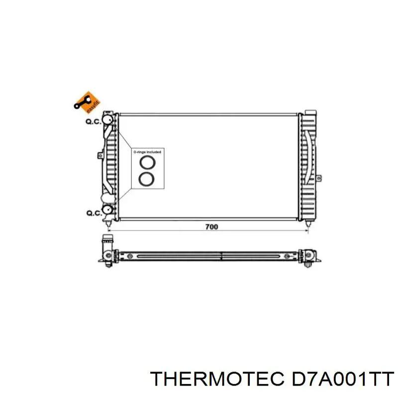 Радіатор D7A001TT Thermotec