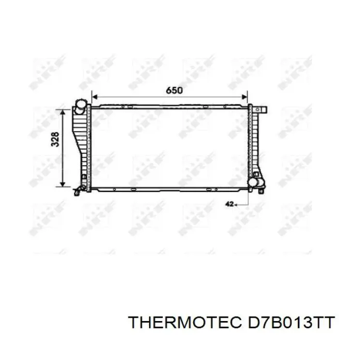 Купити D7B013TT Thermotec Радіатор двигуна