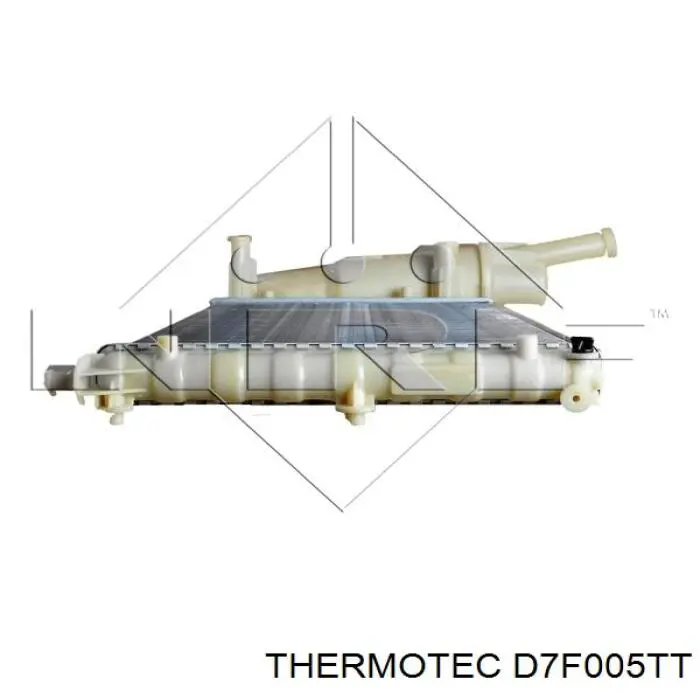 D7F005TT Thermotec радіатор охолодження двигуна