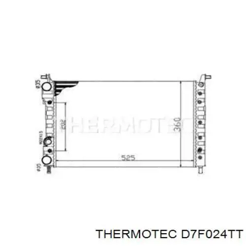 Радіатор D7F024TT Thermotec