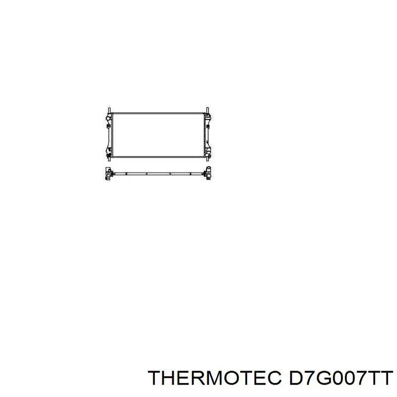 Купити D7G007TT Thermotec Радіатор двигуна