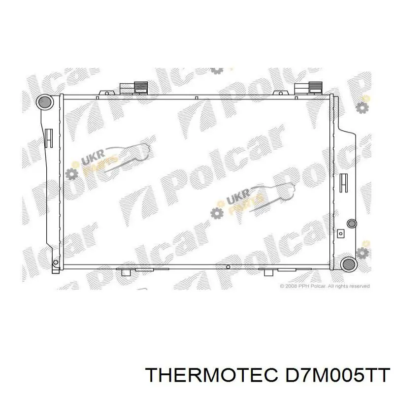 Радіатор основний Thermotec D7M005TT ціна, від 118.05 USD