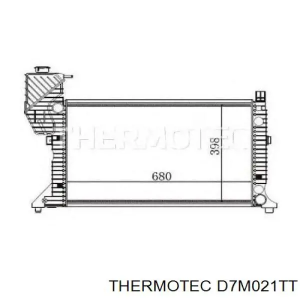 Радіатор D7M021TT Thermotec