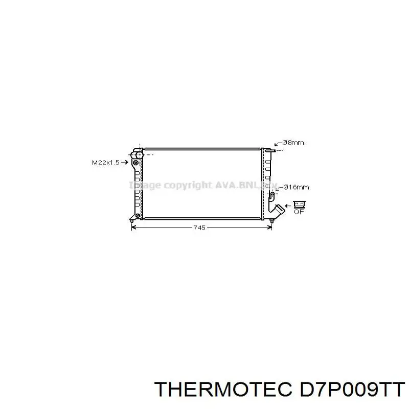Радіатор D7P009TT Thermotec