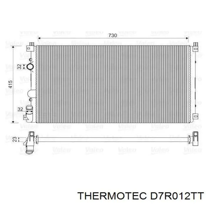 Купити D7R012TT Thermotec Радіатор двигуна