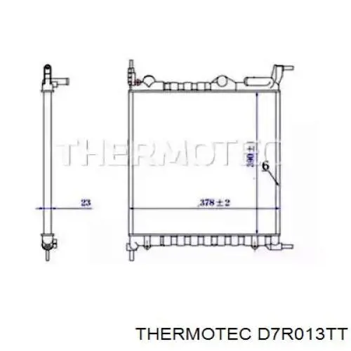Радіатор D7R013TT Thermotec