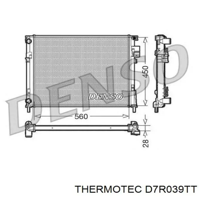Радіатор D7R039TT Thermotec