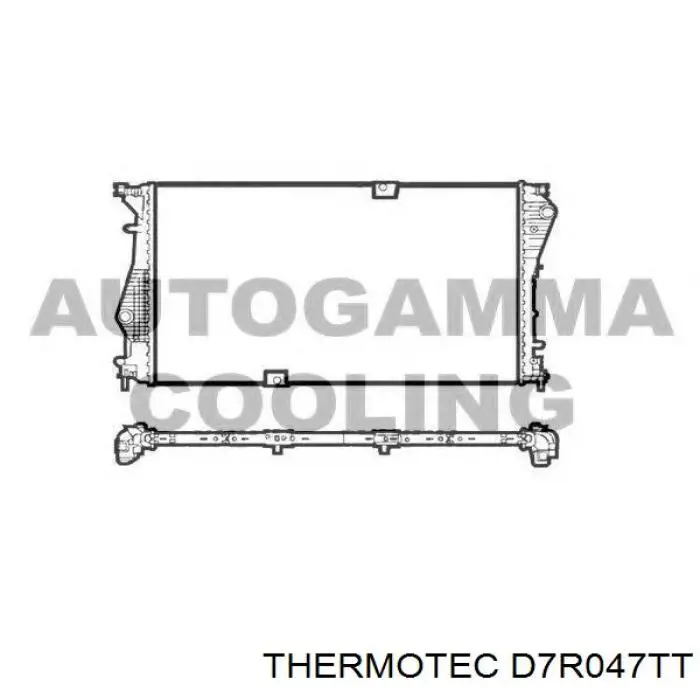 Радіатор охолодження двигуна D7R047TT Thermotec