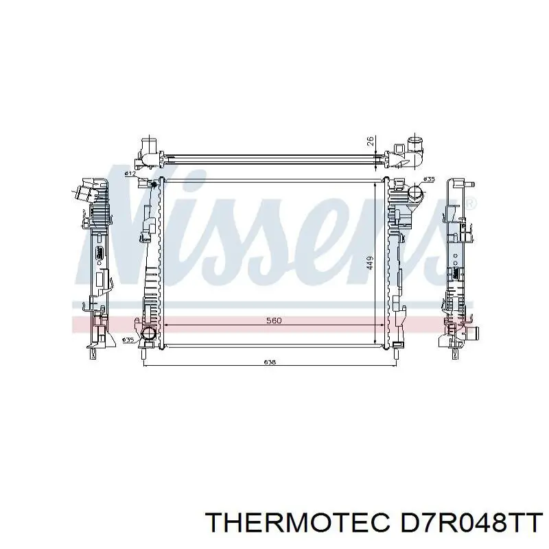 Радіатор D7R048TT Thermotec