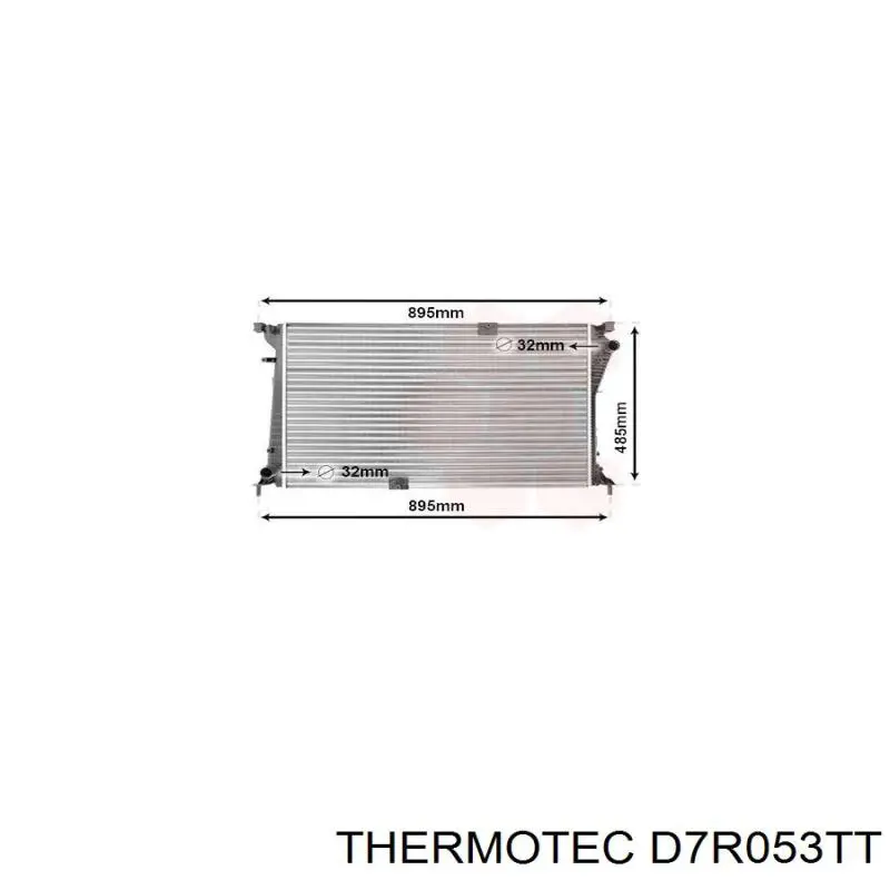 Купити D7R053TT Thermotec Радіатор двигуна