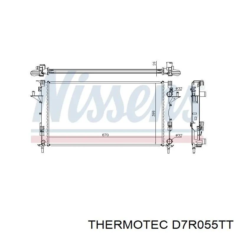 Радіатор D7R055TT Thermotec