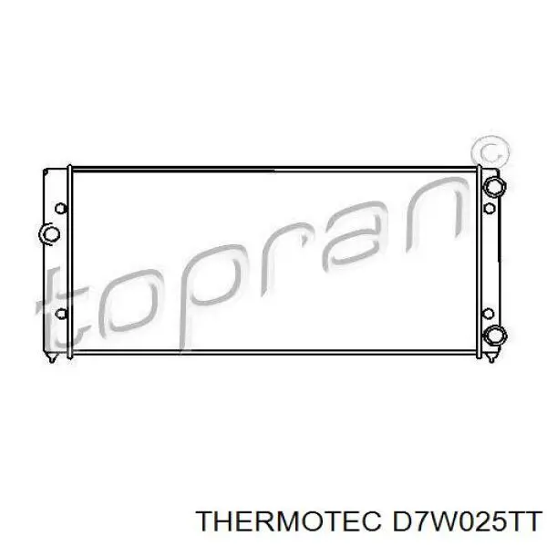 Радіатор охолодження Thermotec D7W025TT