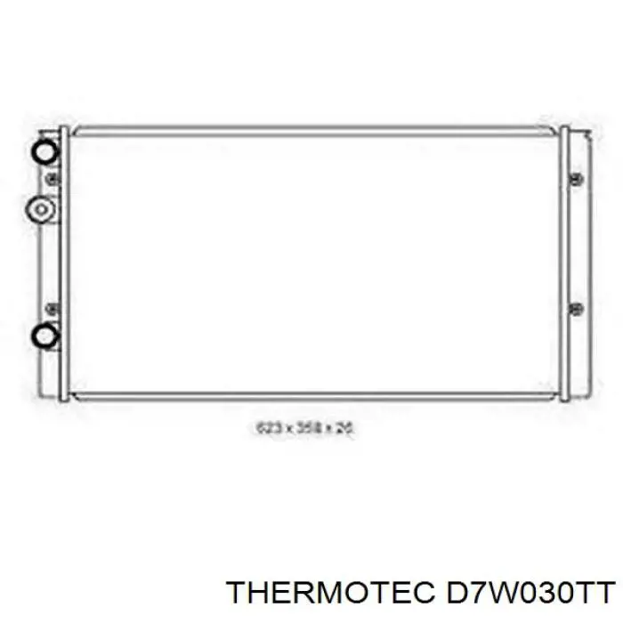 Купити D7W030TT Thermotec Радіатор двигуна
