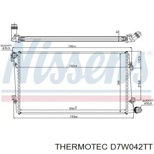 Радіатор D7W042TT Thermotec