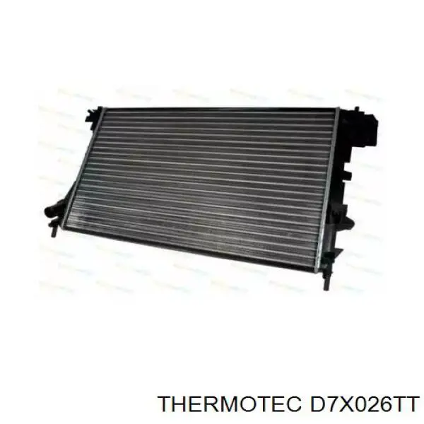 D7X026TT Thermotec радіатор охолодження двигуна