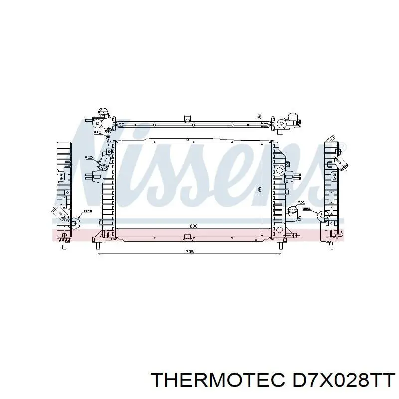 Радіатор D7X028TT Thermotec