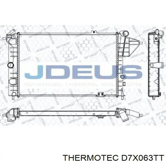 Радіатор основний Thermotec D7X063TT ціна, від 54.06 USD