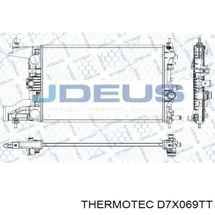 Радіатор основний Thermotec D7X069TT ціна, від 85.51 USD