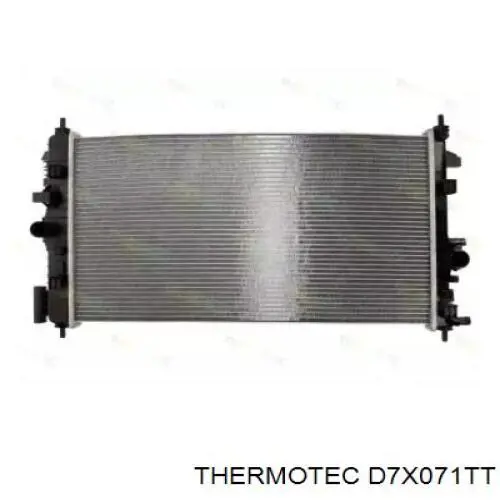 D7X071TT Thermotec радіатор охолодження двигуна
