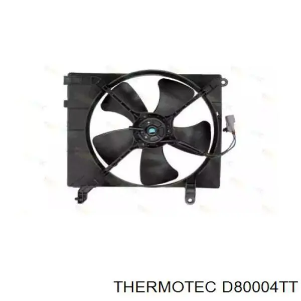 D80004TT Thermotec дифузор радіатора охолодження, в зборі з двигуном і крильчаткою
