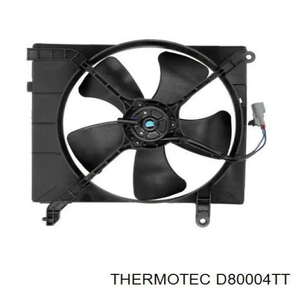 Купити D80004TT Thermotec Дифузор радіатора охолодження, в зборі з двигуном і крильчаткою