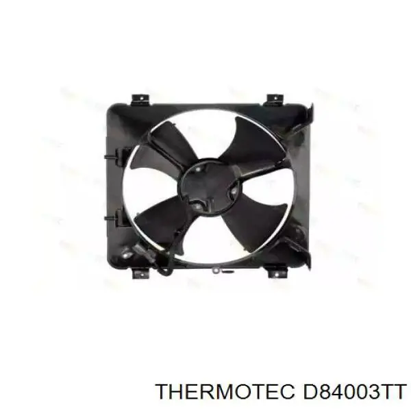 D84003TT Thermotec дифузор радіатора кондиціонера, в зборі з крильчаткою і двигуном