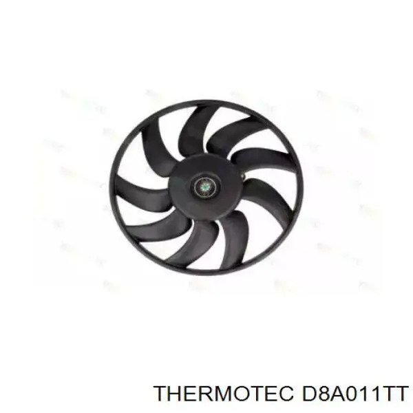 Електровентилятор охолодження в зборі (мотор + крильчатка), правий Thermotec D8A011TT ціна, від 55.56 USD